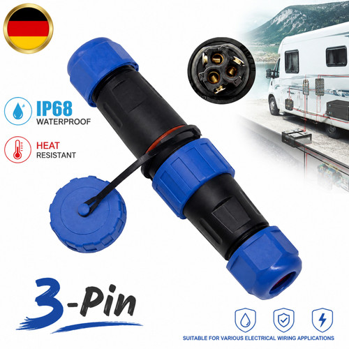 Polig kabelverbinder - 3-polig,