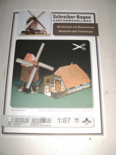 Kartonbausatz windmühle mit - kartonbausatz,,