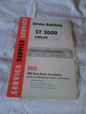 DDR Serviceanleitung ST 3000 VEB Stern-Radio Sonneberg RFT