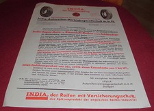 dachbodenfund alt blatt india auto reifen ges. stuttgart reklame werbung 1931