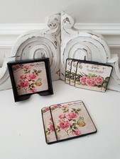 6er-Set Untersetzer Rosen