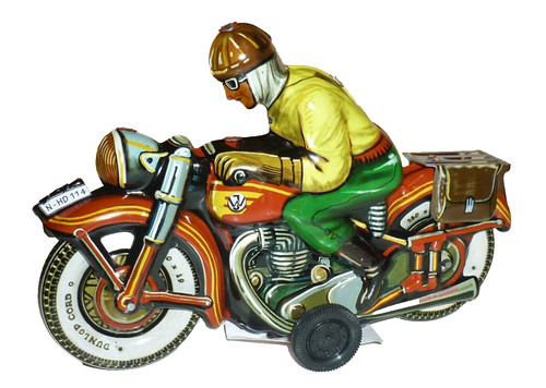 Blechspielzeug motorrad - *,