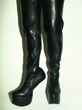 Promotion ! Pony stiefel  37 38 39 40 41 42 43 44 45 46 47 platform 8cm fs1377