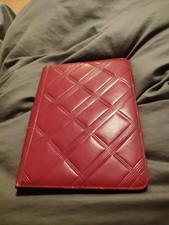 Vintage Din 4 Mappe Rot Kunstleder