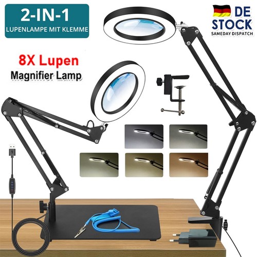Dioptrien led lupenleuchte - 8x,
