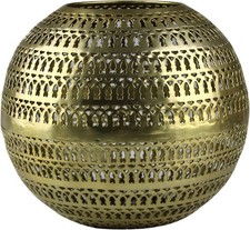 AM DESIGN Windlicht aus Aluminium Gold  Ø 20 cm x 15 cm