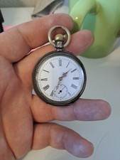 Alte  Taschenuhr, Silber