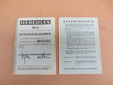 Betriebserlaubnis Hercules Mofa M4