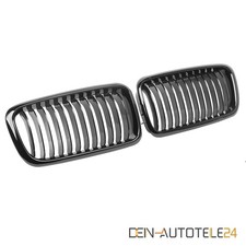 KÜHLERGRILL NIEREN EINZELSTEG GRILL FÜR BMW 7ER E38 1994-2001 GLANZ SCHWARZ