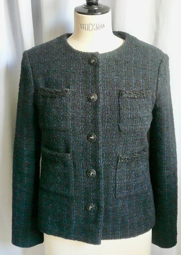 Chanel veste tweed - chanel, black