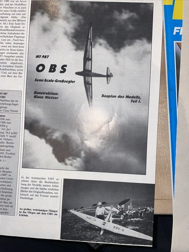 Bauplan für segelflugzeug - für,