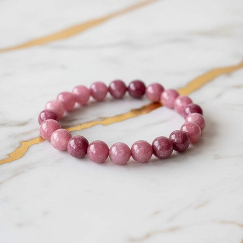 Lepidolith kugelarmband 8mm - kugelarmband,
