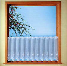 Gardine Scheibengardine weiß Jacquard Spitze Flügelfenster teilbar Bistro Typ243