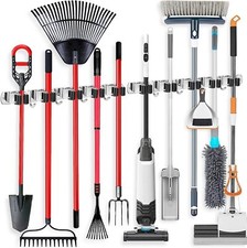 2X Gerätehalter Besenhalter Werkzeug Halterung für Gartengeräte Wand Edelstahl