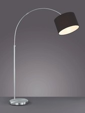 Trio Bogenlampe Bogenleuchte Hotel 461100002  Stehlampe Stoffschirm B-Ware
