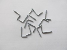 10 Stück Schraubhaken Schrauben L-Haken 2 x 20  mm Gerade mit Holzgewinde