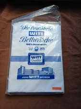 2 Überschlaglaken Vintage Originalverpackt von Witt-Weiden - Stickerei