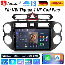 Android 14 Carplay für VW Tiguan 1 NF Golf Plus Autoradio GPS Navi 6+128G DAB+