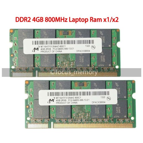 4gb 8gb ram - 800, mhz