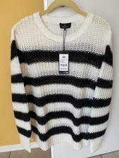 Monari leichter Strickpullover mit Alpaka & Wolle Größe 42 neu mit Etikett