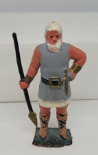 Figur Wikinger Kunststoff Olaf Speer ähnlich Timpo Toys ELASTOLIN DDR Lineol