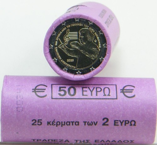 Rolle münzen 2 euro - rolle,