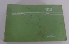 Teilekatalog / Ersatzteilliste Audi 60 / 72 / 80 / Super 90 F103 Stand 07/1968