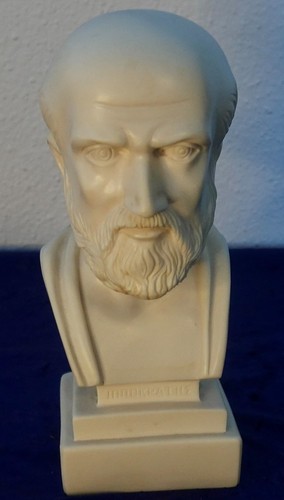 Hippokrates büste figur - hippokrates,
