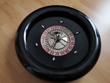 Grosser und hochwertiger ca 36 cm Roulette Kessel Metall Zahlenrad kein Holz