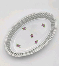 Herend Porzellan Schale - geflochtener Rand ca 26 cm