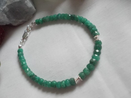 Zierliches smaragd armband - zierliches,