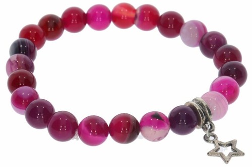 Achat pink kugel 8mm - ,