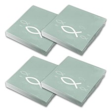 80x itenga Servietten Fisch