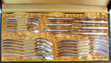 Bruckmann 520 Perl antik,  Besteck versilbert 24teilig komplett für 6,  1913