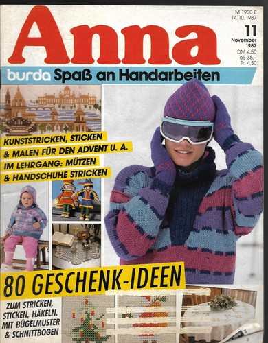 Handarbeitsheft anna 87 - handarbeitsheft, 11/87