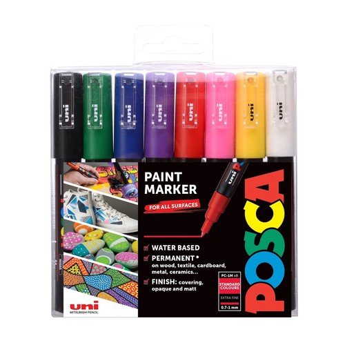 Uni posca 8 - pc-1m, farben
