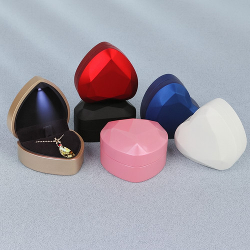 Led ringbox herz - led, ringschachtel