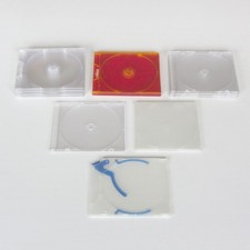 12 DVD CD Hüllen Jewelcase transparent Slim Slimline Leerhülle für 1 CD schmal