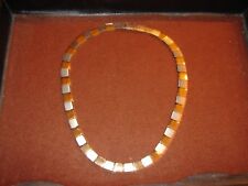 BOCCIA-TITANIUM SCHMUCK-COLLIER (GLIEDERKETTE) MIT GOLDÜBERZUG CA. 53 CM LANG