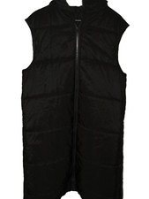 Shein Warme Steppweste Schwarz mit Kaputze Lang 40/ 42