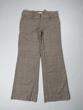 Michiko Koshino Damen Karo Cropped Chino Hose Trousers Gr.26