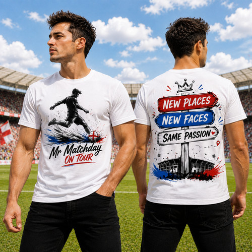 Matchday tour t shirt - matchday,