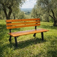 Stabile und massive Parkbank