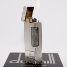 Silber925 Dunhill Feuerzeug - Queen Elizabeth 25th _Ultraschallgereinigt_funk...