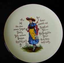 Landsknecht Wandteller um 1890, V & B, 22 cm, Nr. 20 der Serie, Bierschenk