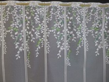 Scheibengardine Bistrogardine Gardine 75 cm hoch grün Eukalyptus  Größenwahl