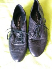 Tamaris Halb Schuhe Budapester Gr. 39 Schwarz