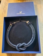 Halskette Swarovski, NEU, blau, Modeschmuck, ca. 40 - 47 cm Neupreis 179,00 Euro