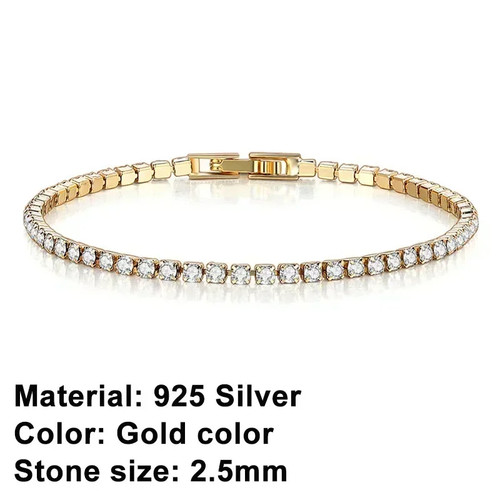 Tennisarmband zirkonia damen - zirkonia,