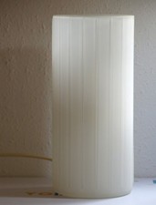 IKEA Kvarna Glas milchig weiß Lampe Leuchte Zylinder Tischlampe